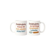 Personalizowany kubek dla nauczyciela Dziękujemy za serce, cierpliwość i wiedzę