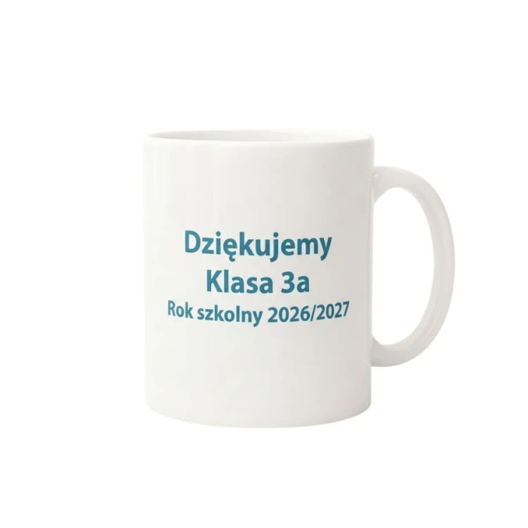 Kubek z dedykacją od klasy na Dzień Nauczyciela