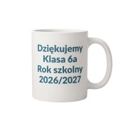 Personalizacja kubka – nazwa klasy i rok szkolny